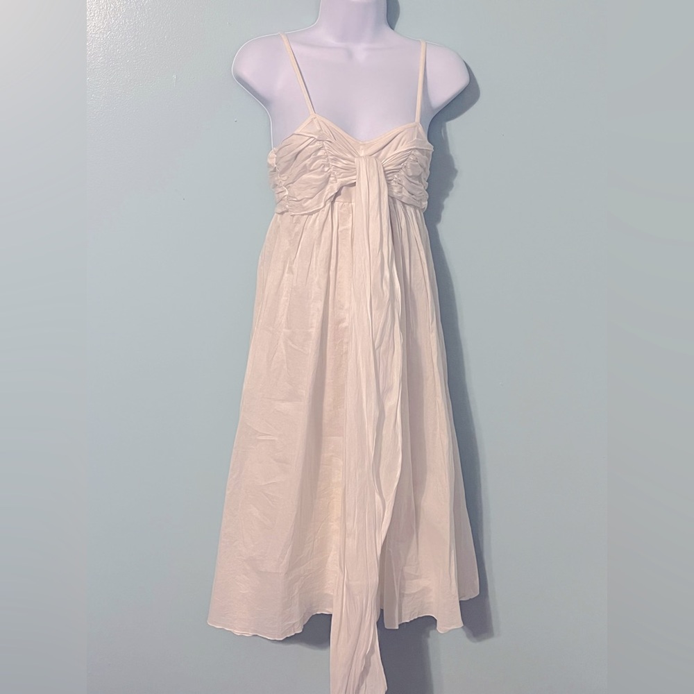 São Paulo Summer Sun Dress Size 2 White Spaghetti Straps